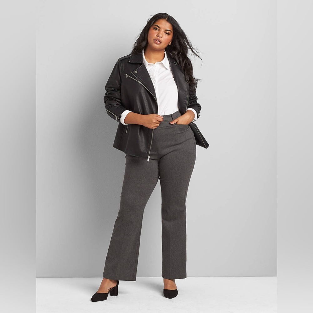 LANE BRYANT Bootcut Trouser Pants Hidden Elastic Waistband Plus Size 24R NWT - Picture 4 of 5